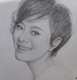 简单的素描画明星